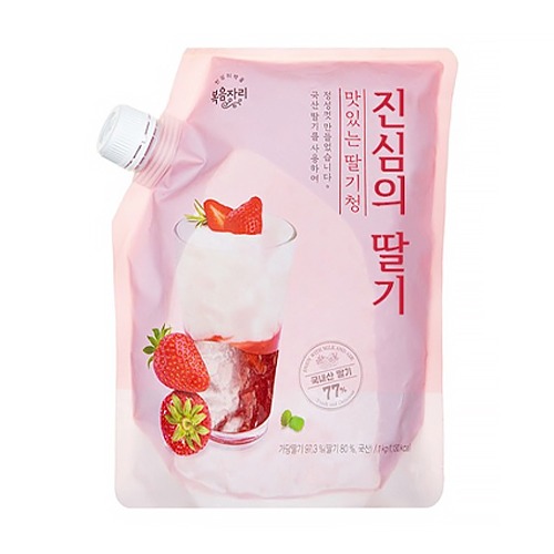 [냉장] 복음자리 진심의 딸기 1kg 딸기청